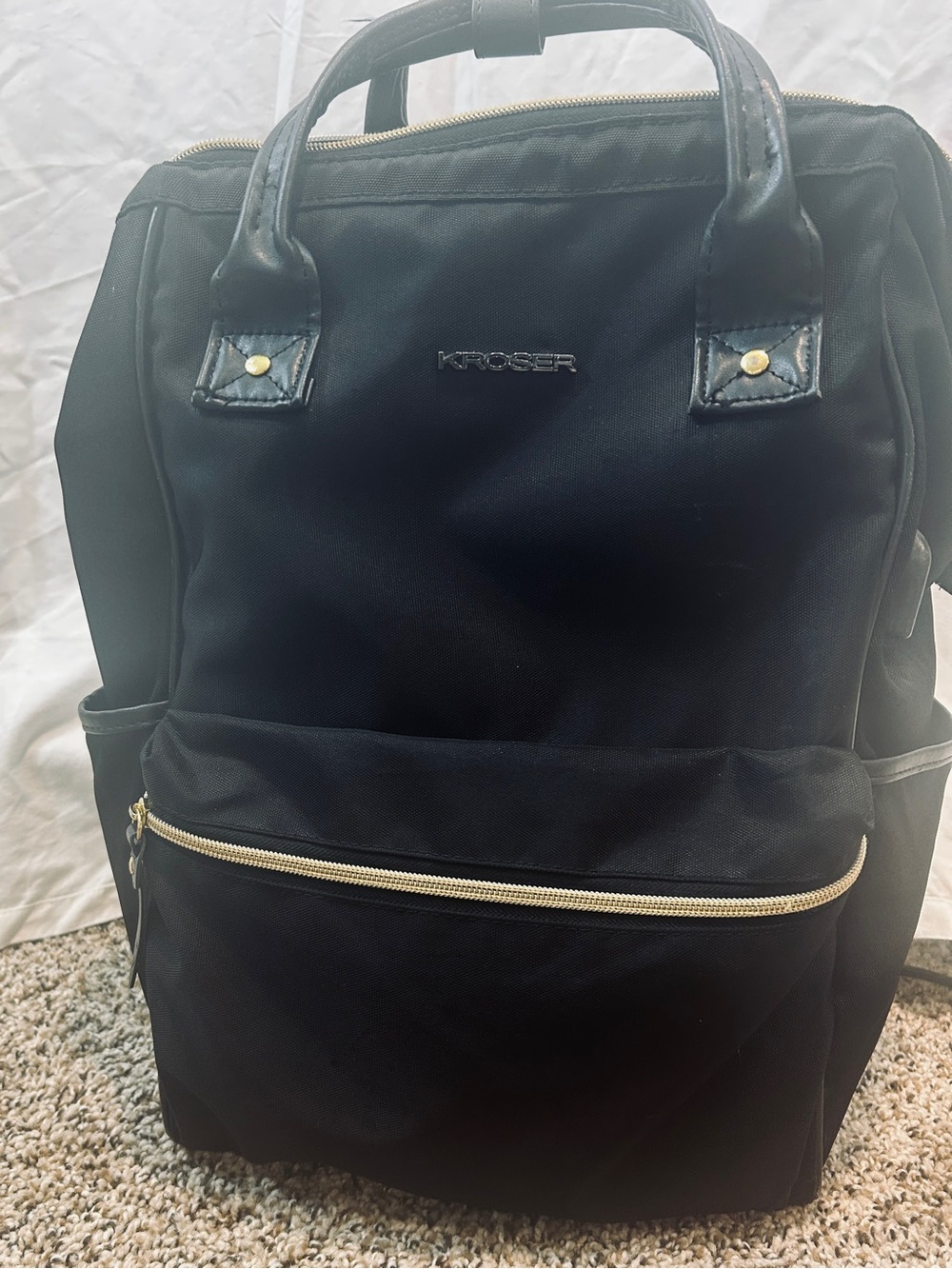 KROSER Black Women's Backpack – Sleek Everyday Carry